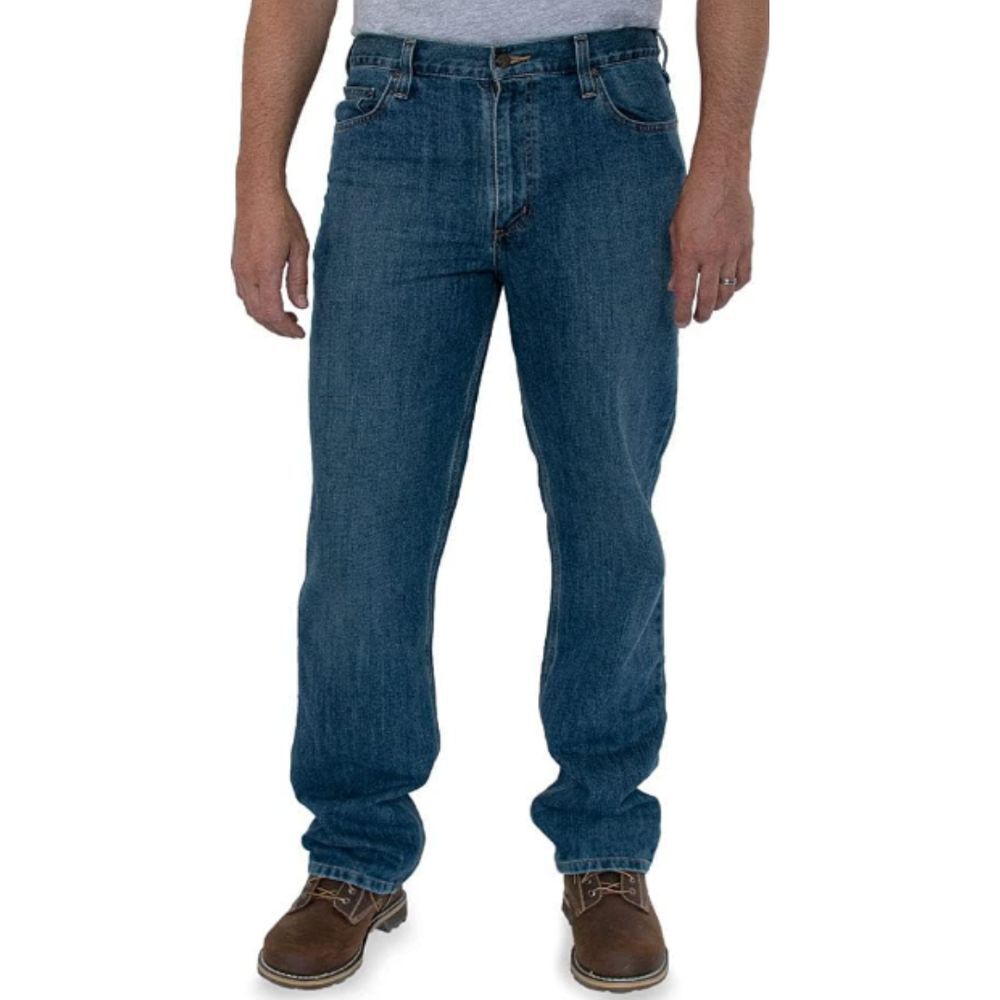 Carhartt Men's Relaxed Fit Holter Straight Jeans Size 38x32 Deni Blue Workwear‎